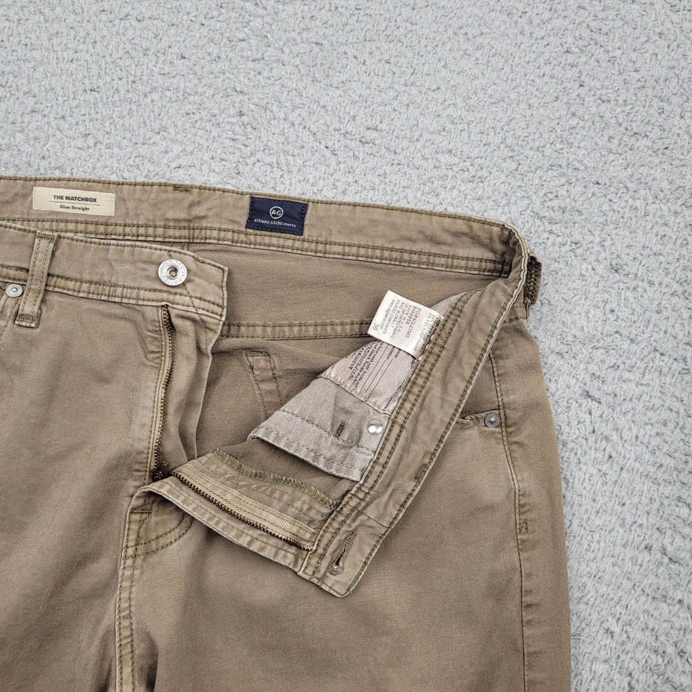 AG Adriano Goldschmied The Matchbox Slim Straight Khaki‎ Pants Mens Size 36 - Picture 6 of 12